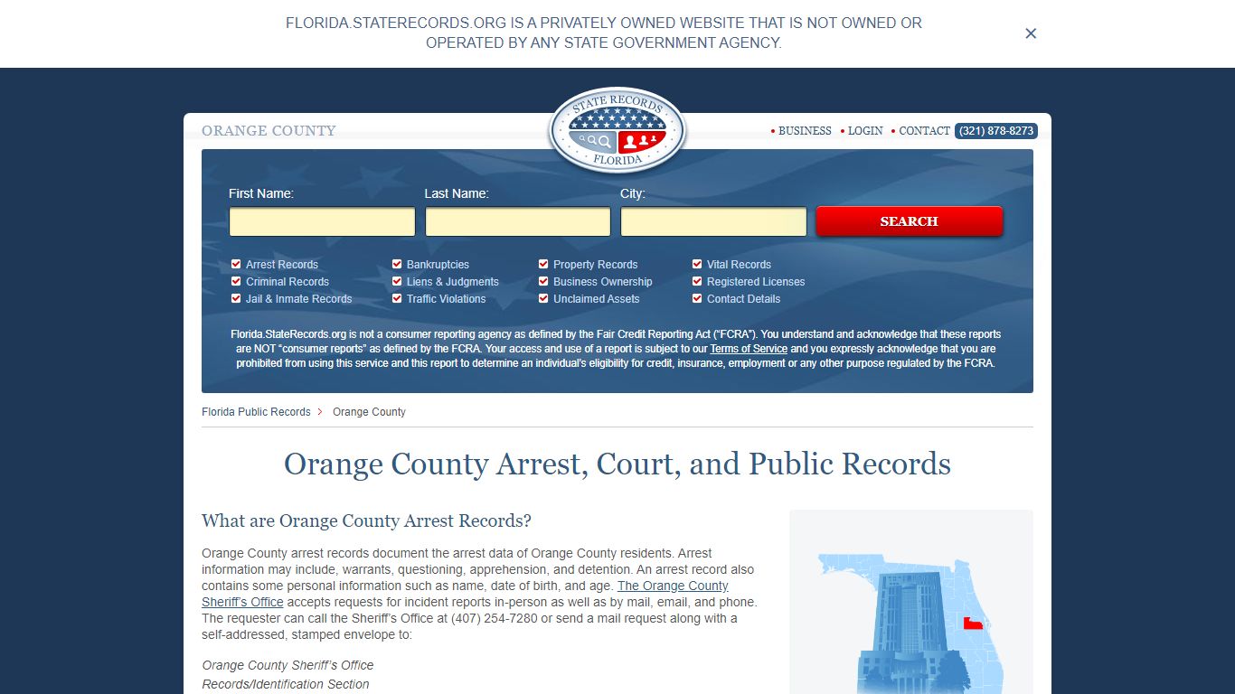 Orange County Arrest, Court, and Public Records